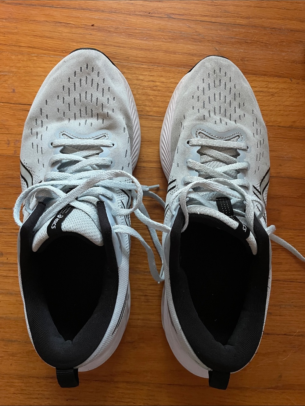 Asics Men's Running Shoes White with Black Accents